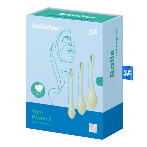 Satisfyer Yoni Power 2 - Geisha Balls Set - Green (3-piece)