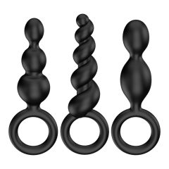 Satisfyer Booty Call - Anal Dildo Set - Black (3-Piece)