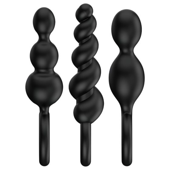 Satisfyer Booty Call - anal plug set - black (3-piece)