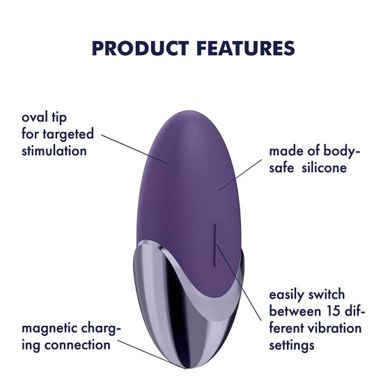 Satisfyer Purple Pleasure - Rechargeable Clitoral Vibrator (Purple)