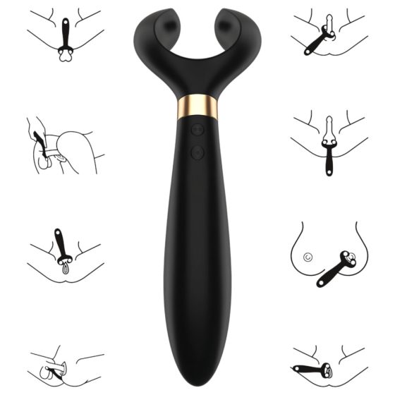 Satisfyer Endless Fun - Rechargeable, Waterproof Couple's Vibrator (Black)