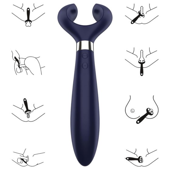 Satisfyer Endless Fun - Rechargeable, Waterproof Couple Vibrator (Blue)