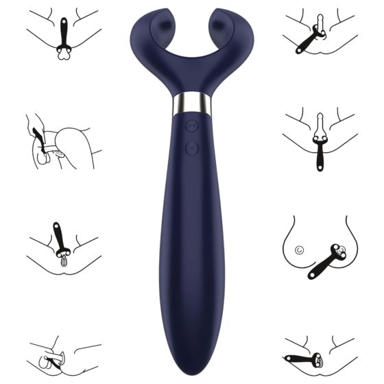 Satisfyer Endless Fun - rechargeable, waterproof partner vibrator (blue)