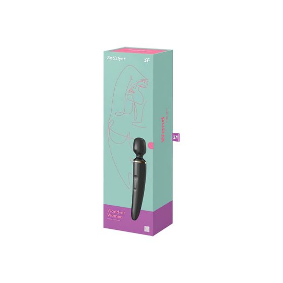 Satisfyer Wand-er Woman - Waterproof Massager Vibrator (Black)