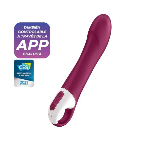 Satisfyer Big Heat - Rechargeable Warming G-Spot Vibrator (Red)