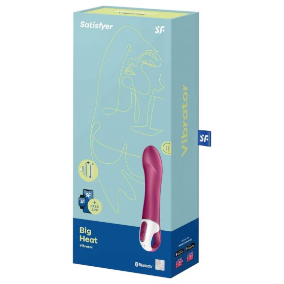 Satisfyer Big Heat - Rechargeable Warming G-Spot Vibrator (Red)