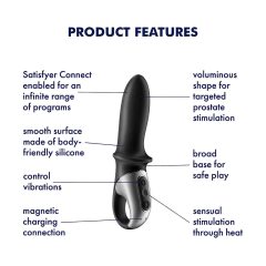 Satisfyer Hot Passion - Smart Heating Anal Vibrator (Black)