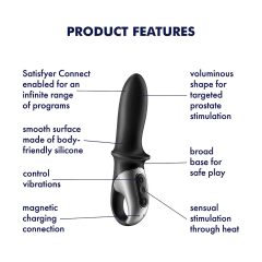 Satisfyer Hot Passion - smart warming anal vibrator (black)