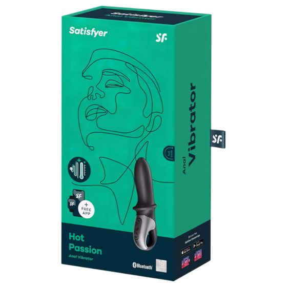 Satisfyer Hot Passion - smart warming anal vibrator (black)