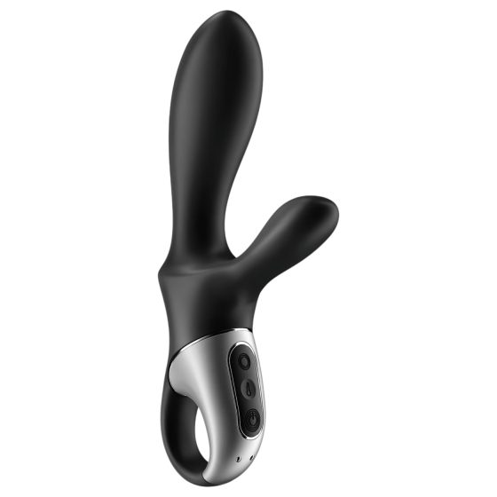 Satisfyer Heat Climax+ - smart, warming, arm anal vibrator (black)