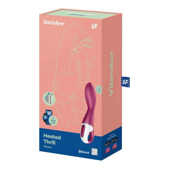 Satisfyer Heated Thrill - Smart Warming Vibrator (Red)