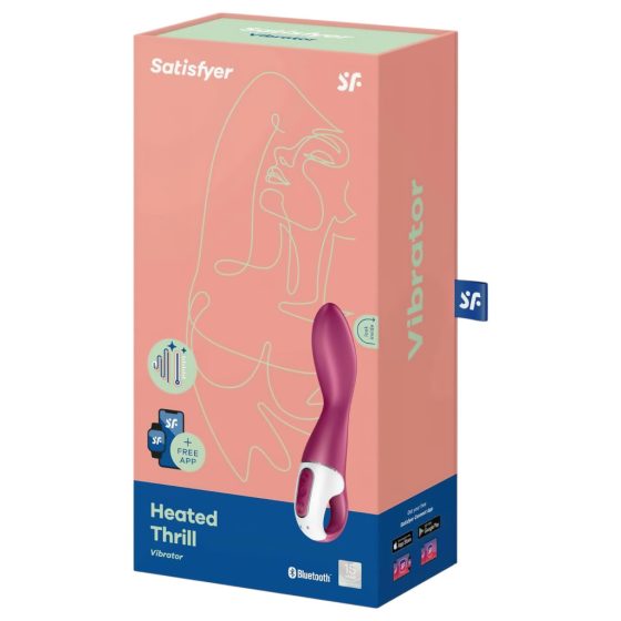 Satisfyer Heated Thrill - Smart Warming Vibrator (Red)