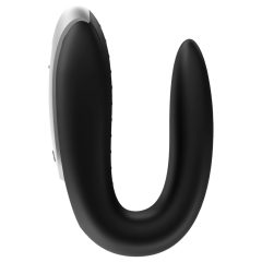   Satisfyer Double Fun - smart, waterproof, remote-controlled couples vibrator (black)