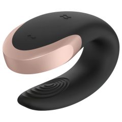   Satisfyer Double Love - Smart Waterproof Couple's Vibrator (Black)