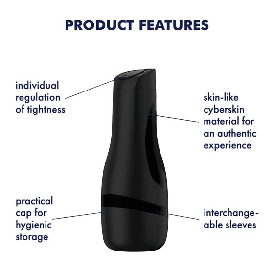 Satisfyer Men Classic - Manual Suction Masturbator (Black)