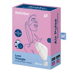   Satisfyer Love Triangle - Smart Air-Pulse Clitoral Stimulator (White)