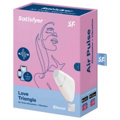   Satisfyer Love Triangle - Smart Air-Pulse Clitoral Stimulator (White)