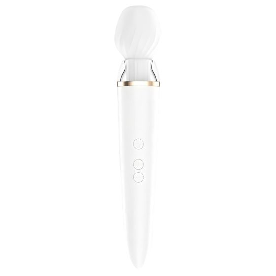 Satisfyer Double Wand-er - smart massaging vibrator (white)