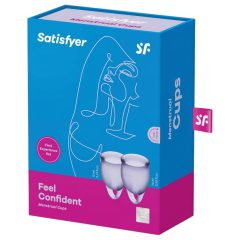   Satisfyer Feel Confident - Menstrual Cup Set (Purple) - 2 Pieces