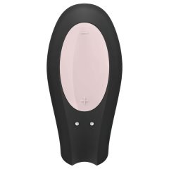   Satisfyer Double Joy - Smart Waterproof Partner Vibrator (Black)