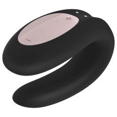   Satisfyer Double Joy - Smart Waterproof Partner Vibrator (Black)