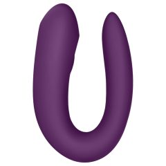   Satisfyer Double Joy - Smart, Waterproof Partner Vibrator (Purple)