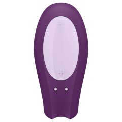   Satisfyer Double Joy - Smart, Waterproof Partner Vibrator (Purple)