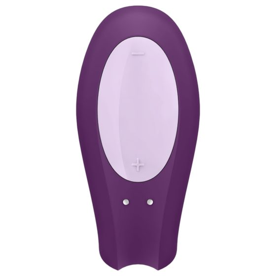 Satisfyer Double Joy - Smart, Waterproof Partner Vibrator (Purple)