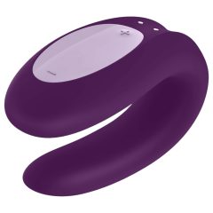   Satisfyer Double Joy - Smart, Waterproof Partner Vibrator (Purple)