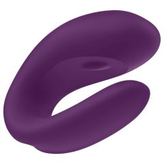   Satisfyer Double Joy - Smart, Waterproof Partner Vibrator (Purple)