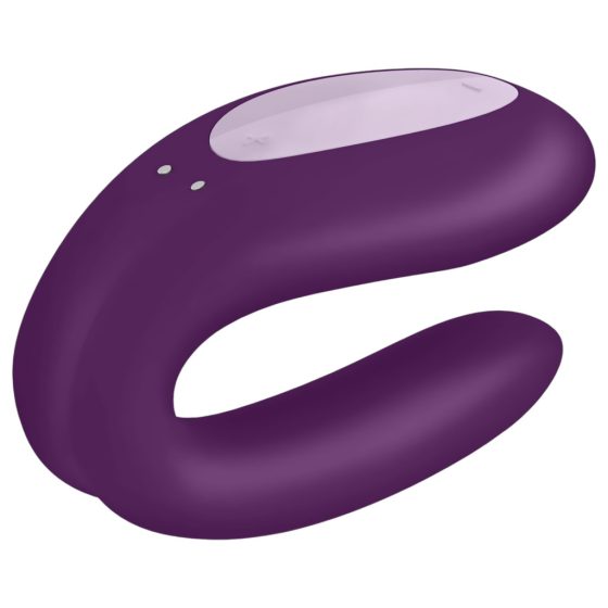 Satisfyer Double Joy - Smart, Rechargeable, Waterproof Couples Vibrator (Purple)