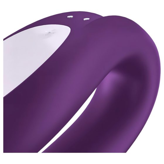 Satisfyer Double Joy - Smart, Waterproof Partner Vibrator (Purple)