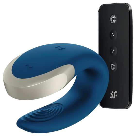 Satisfyer Double Love - smart couple vibrator (blue)