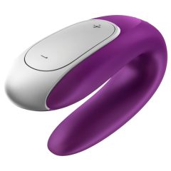   Satisfyer Double Fun - Smart Waterproof Couples Vibrator (Purple)