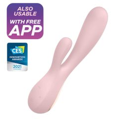 Satisfyer Mono Flex - Smart Waterproof Vibrator (Pale Pink)