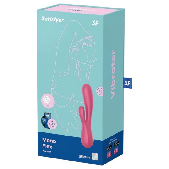 Satisfyer Mono Flex - Smart Waterproof Vibrator (Red)