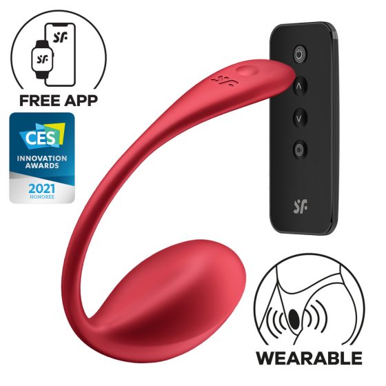 Satisfyer Shiny Petal - Wireless Vibrating Egg (Red)