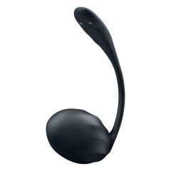   Satisfyer Ribbed Petal - Remote Control Vibrating Egg (Black)