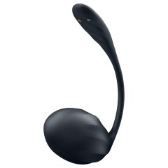   Satisfyer Ribbed Petal - Remote Control Vibrating Egg (Black)