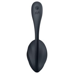   Satisfyer Ribbed Petal - Remote Control Vibrating Egg (Black)