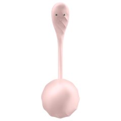   Satisfyer Ribbed Petal - Radio-Controlled Vibrating Egg (Pink)