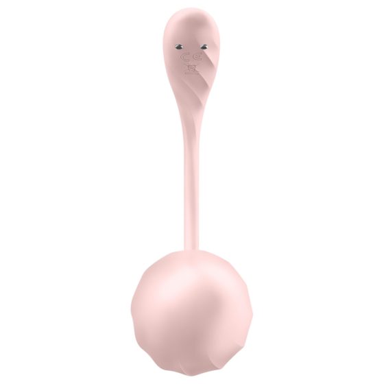 Satisfyer Ribbed Petal - Radio-Controlled Vibrating Egg (Pink)