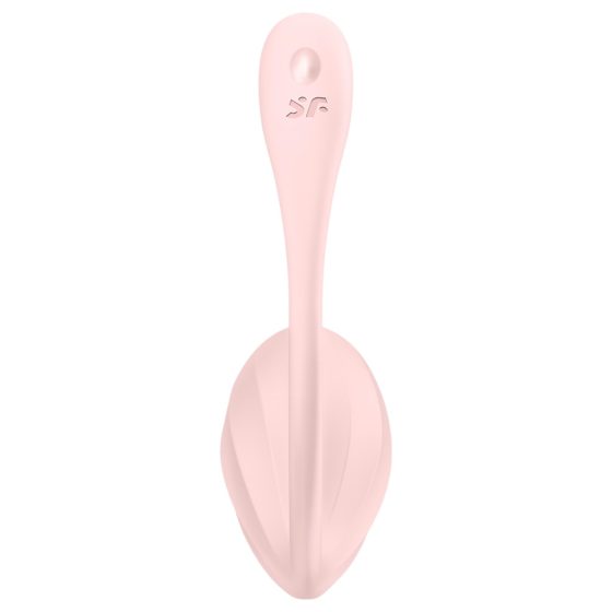 Satisfyer Ribbed Petal - Radio-Controlled Vibrating Egg (Pink)