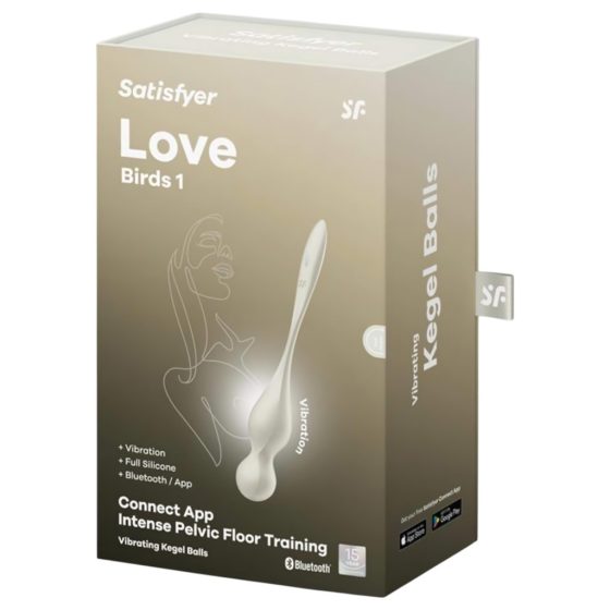 Satisfyer Love Birds 1 - smart vibrating kegel ball (white)