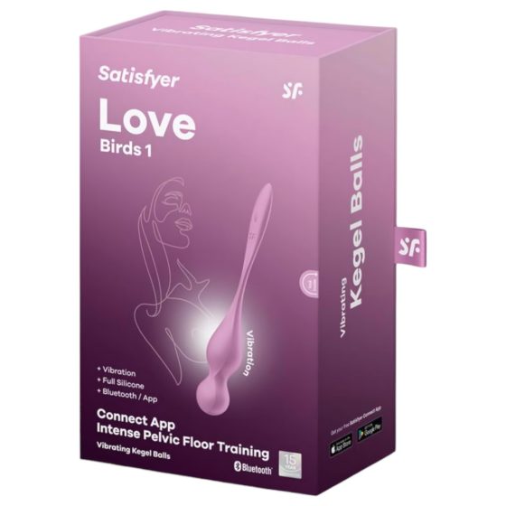 Satisfyer Love Birds 1 - smart vibrating kegel ball (pink)