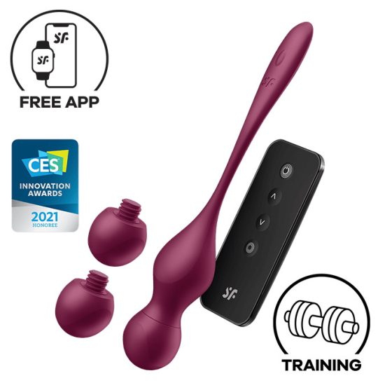 Satisfyer Love Birds Vary - Smart Variable Kegel Balls (Burgundy)