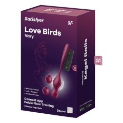   Satisfyer Love Birds Vary - Smart Variable Kegel Balls (Burgundy)