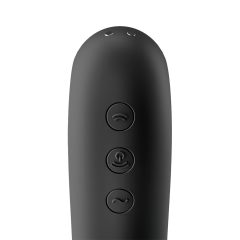   Satisfyer Dual Kiss - Rechargeable Vaginal and Clitoral Vibrator (Black)