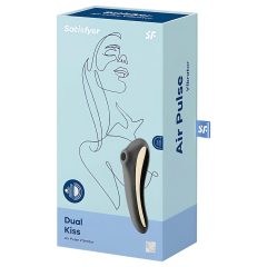   Satisfyer Dual Kiss - Rechargeable Vaginal and Clitoral Vibrator (Black)