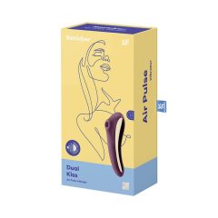   Satisfyer Dual Kiss - 2in1, rechargeable vaginal and clitoral vibrator (purple)